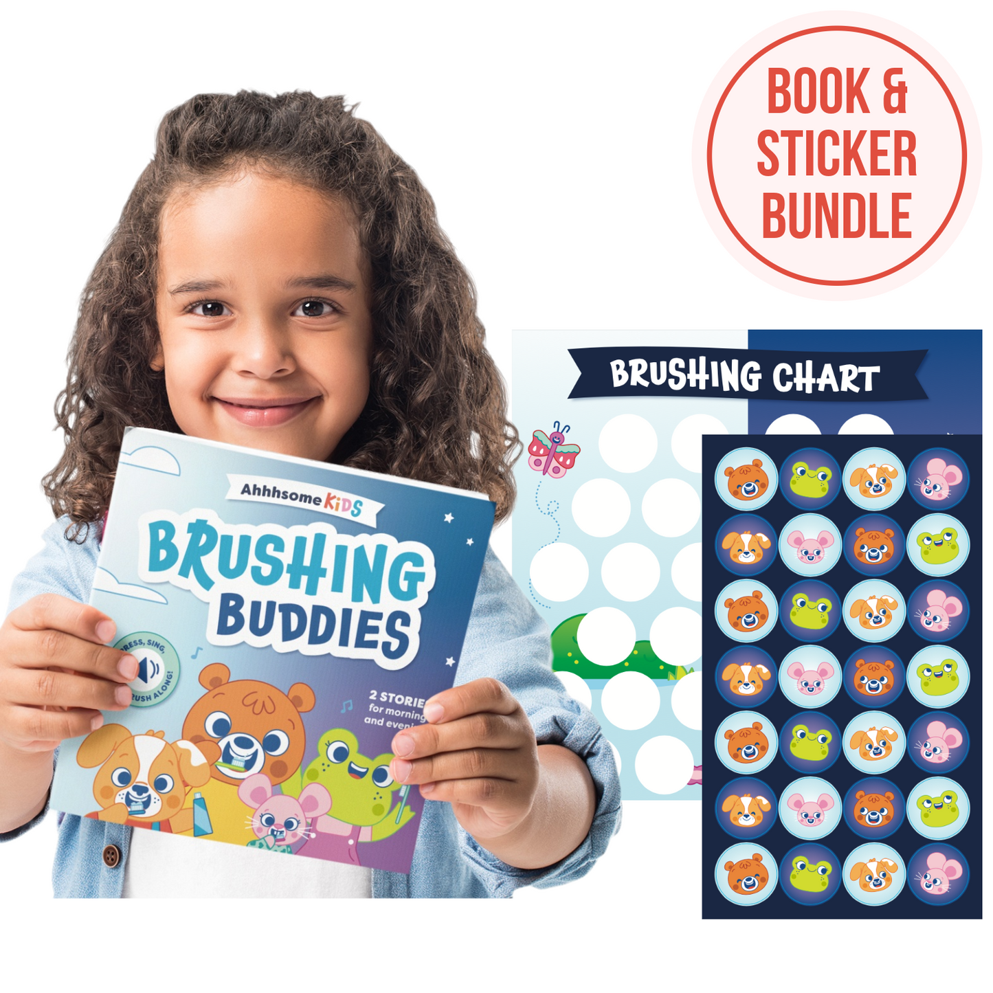 Brushing Buddies Book & Sticker Chart Bundle