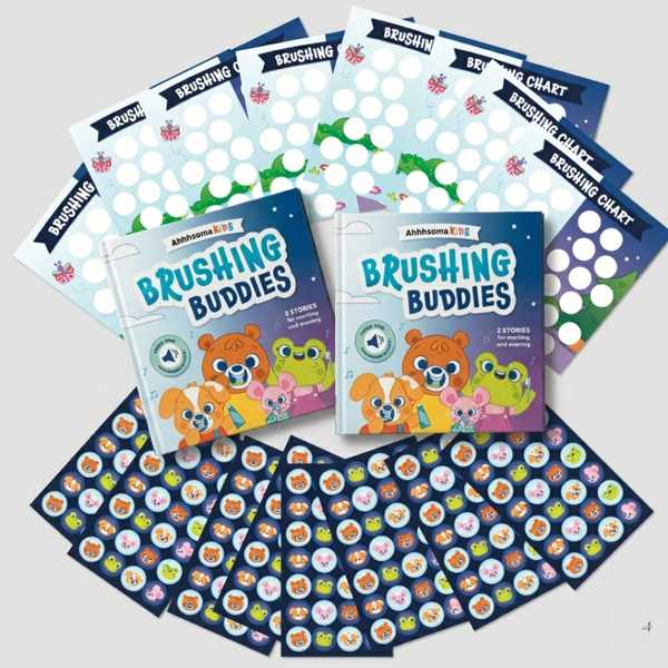 Two Books + 8 Weeks of Brushing Sticker Charts