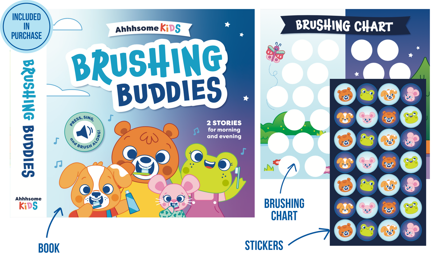 Brushing Buddies Book & Sticker Chart Bundle